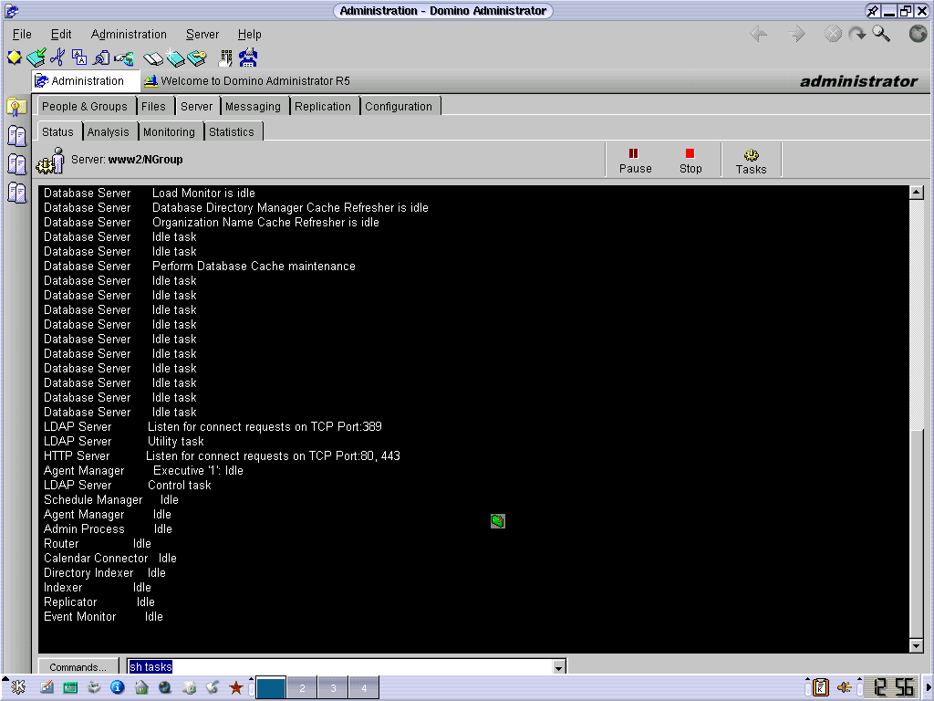 Die Domino Remote Console unter Mandrake 8.2