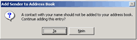 Add sender to address book