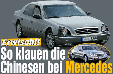 Mercedes Benz aus Korea in der Bild Zeitung
